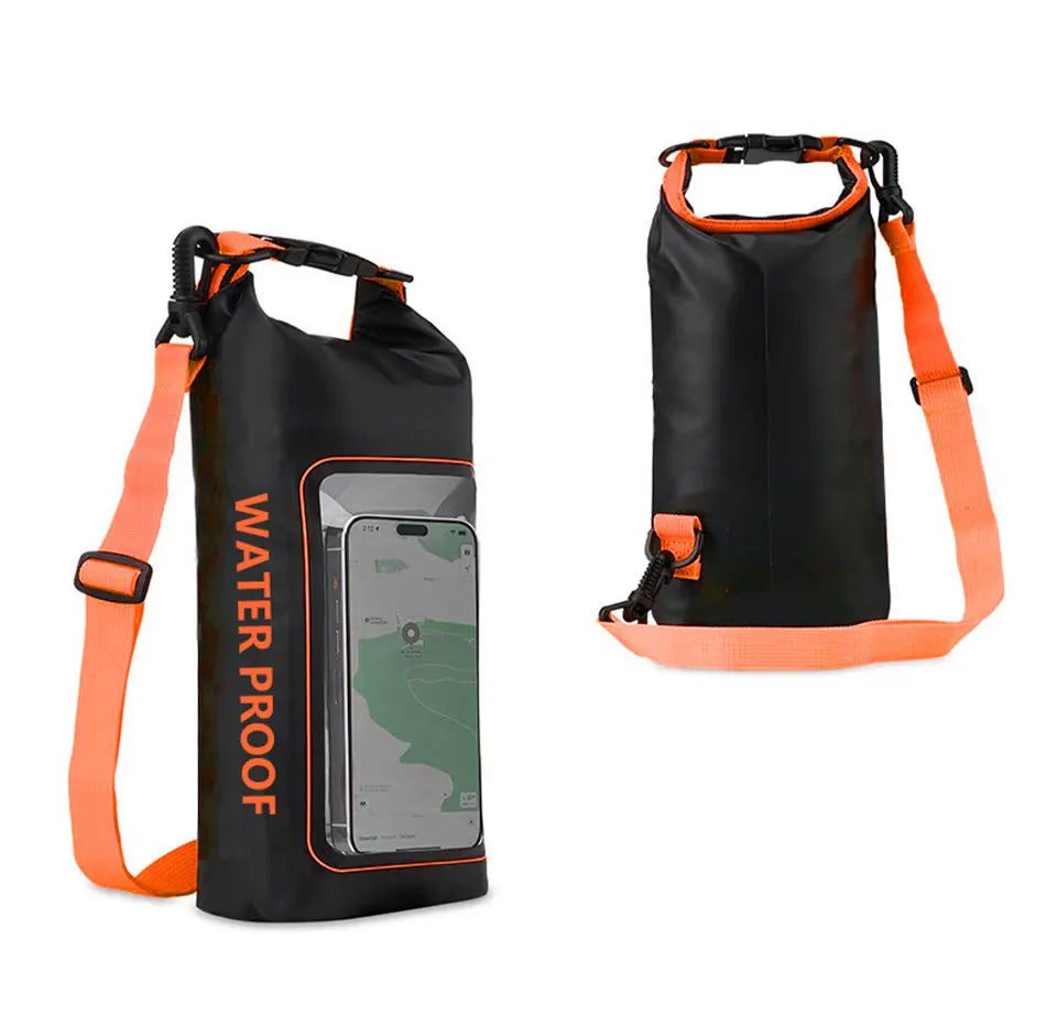 Waterproof PVC Dry Bag – 2L/5L Floating Storage with Phone Holder & Strap for Trekking, Boating, Rafting & Water Sports - Home Fads 