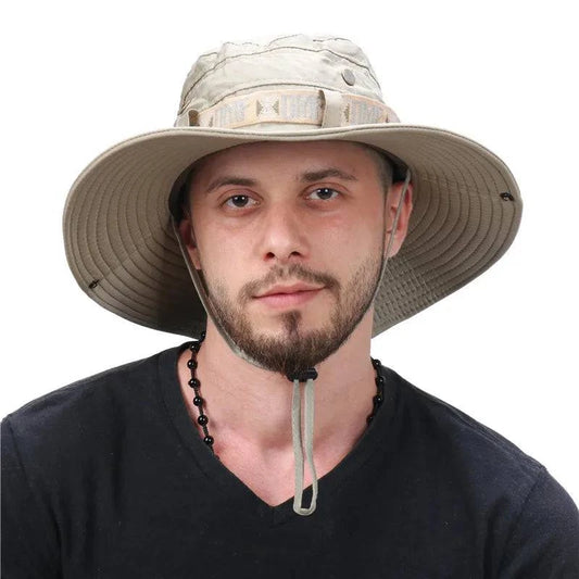 Wide Brim UV Protection Waterproof Bucket Hats for Men & Women - Perfect for Hiking, Fishing, Gardening, & Beach - Mesh & Solid Designs Available - Home Fads 