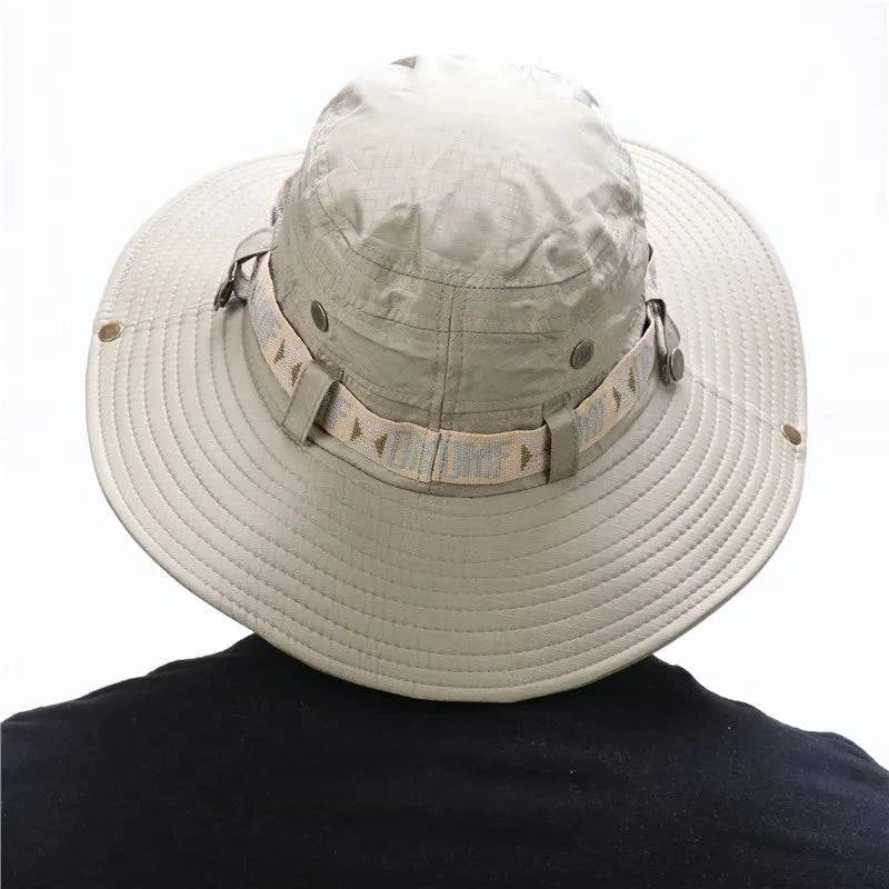 Wide Brim UV Protection Waterproof Bucket Hats for Men & Women - Perfect for Hiking, Fishing, Gardening, & Beach - Mesh & Solid Designs Available - Home Fads 