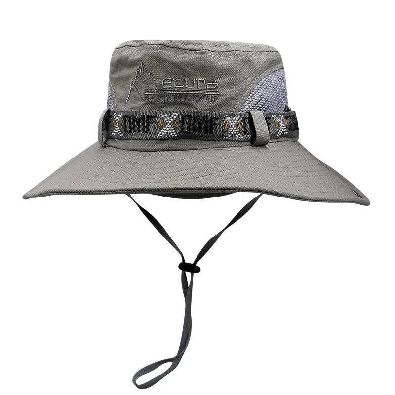 Wide Brim UV Protection Waterproof Bucket Hats for Men & Women - Perfect for Hiking, Fishing, Gardening, & Beach - Mesh & Solid Designs Available - Home Fads 