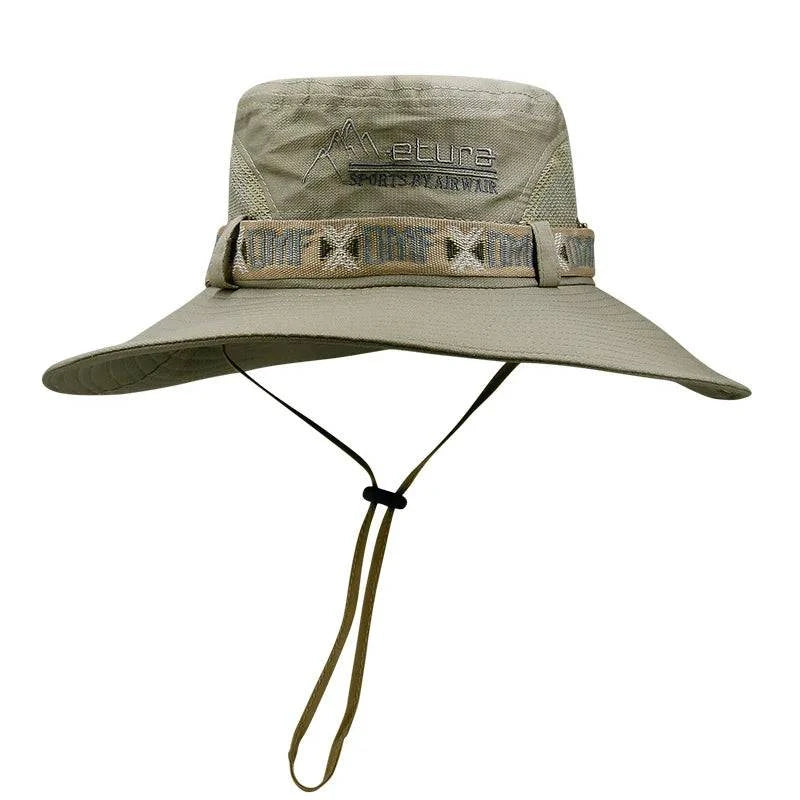 Wide Brim UV Protection Waterproof Bucket Hats for Men & Women - Perfect for Hiking, Fishing, Gardening, & Beach - Mesh & Solid Designs Available - Home Fads 