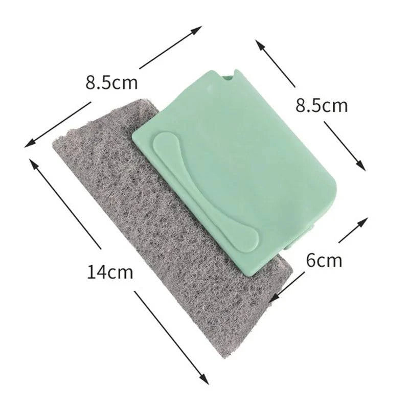 Window Slot Cleaning Brush with Cloth - Essential Household Tool - Ideal for Cleaning Tight Spaces - Home Fads 