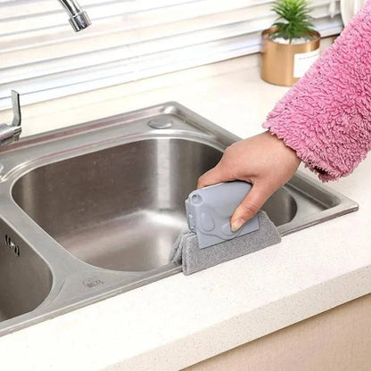 Window Slot Cleaning Brush with Cloth - Essential Household Tool - Ideal for Cleaning Tight Spaces - Home Fads 