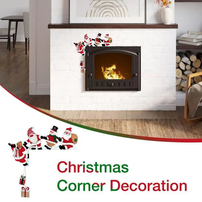 Wooden Holiday Door Frame Décor – Santa, Snowman, and Reindeer Design – Festive Wooden Pendant for Home, Party, and Seasonal Decoration - Home Fads 