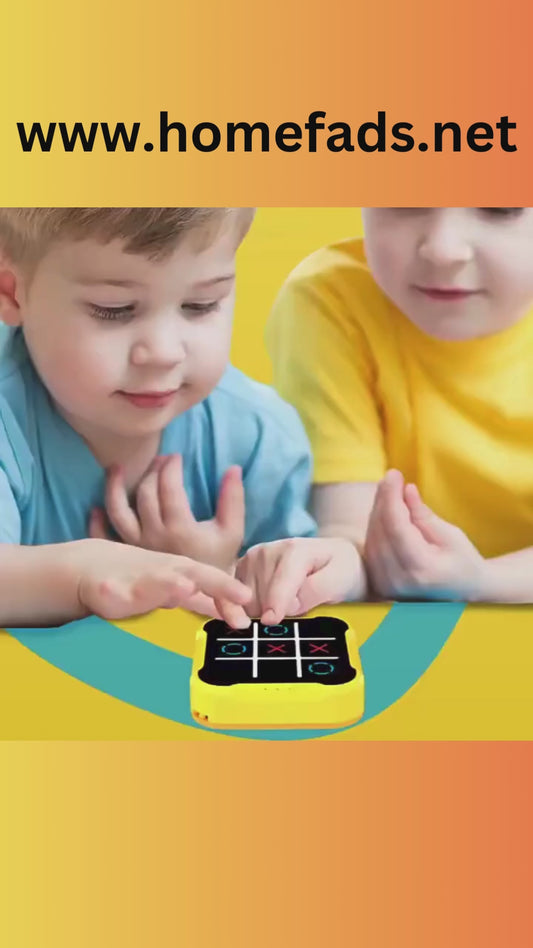 Electronic Tic-Tac-Toe Board Game – Portable, Interactive Puzzle for Kids & Adults – Also Available in Classic Version