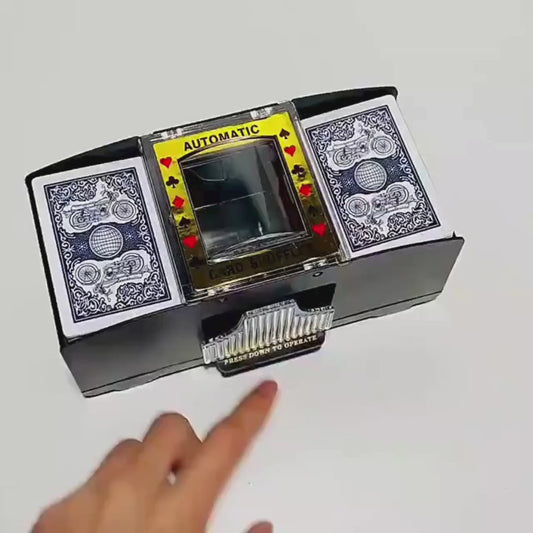 Professional-grade Automatic Card Shuffler for Poker, Bridge, and Home Games: Effortless Shuffling Solution - Home Fads