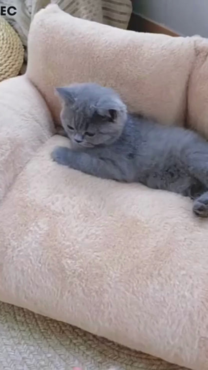 Opulent Plush Non-Slip Washable Sofa Bed for Dogs and Cats - Soft and Luxurious Pet Furniture - Home Fads