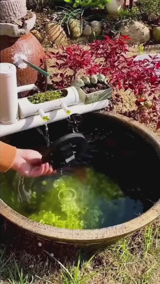 Solar Fountain Pump Kit with Optional Colorful LED Lights and Smart Light Detection for Garden and Bird Bath - Home Fads