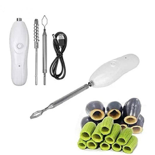 Rechargeable Electric Vegetable Corer (Manakra) and Fish Scale Scraper - Cordless Kitchen Tool - Home Fads